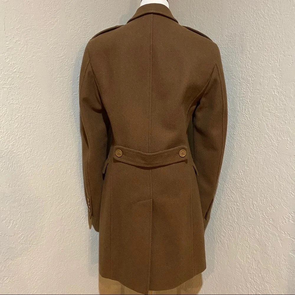 NWT Burberry Brit Men's Brown Chesterfield Virgin Wool Car Coat, XS - Picture 5 of 16